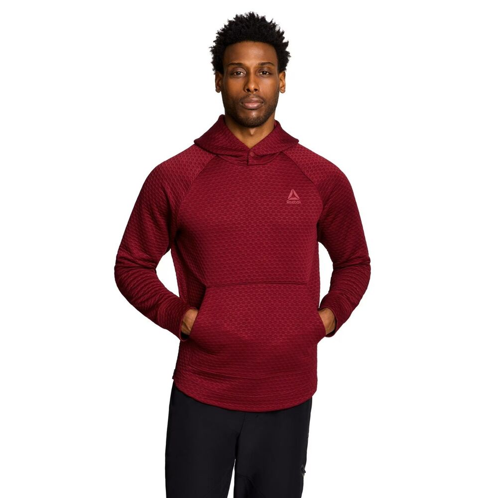 Reebok Men's Surge Textured Knit Pullover Hoodie Sweatshirt Size L - Picture 3 of 3